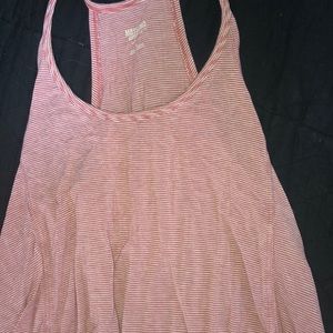 High/Low Striped Tank Top
